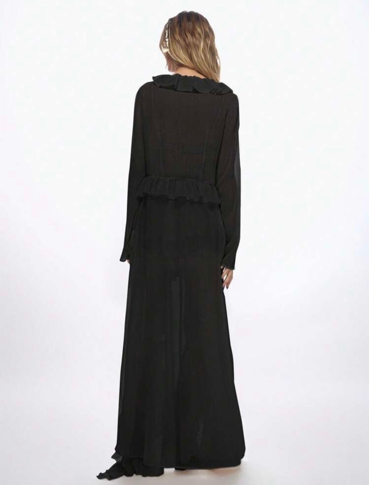 Blusa larga negra