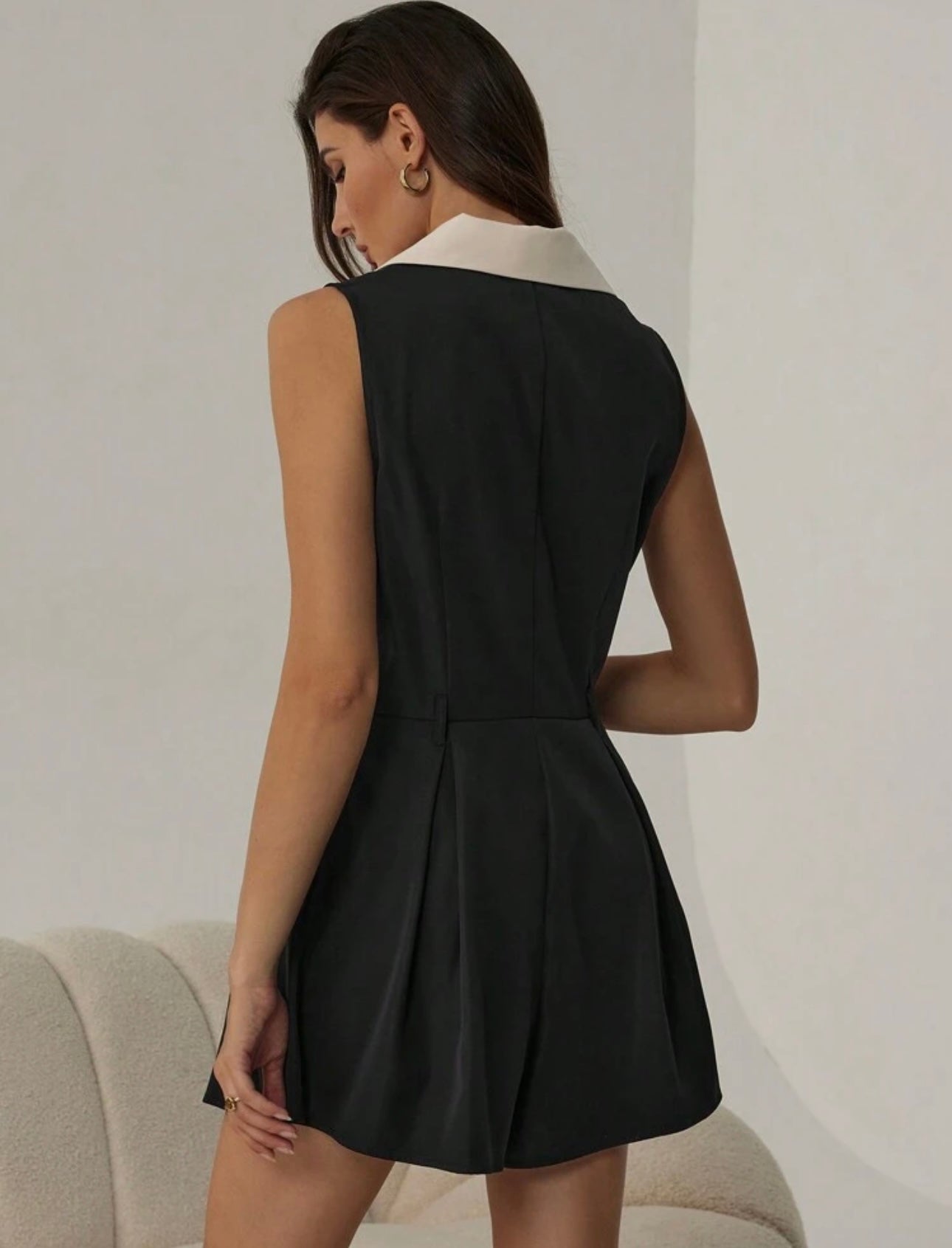 Enterizo short negro