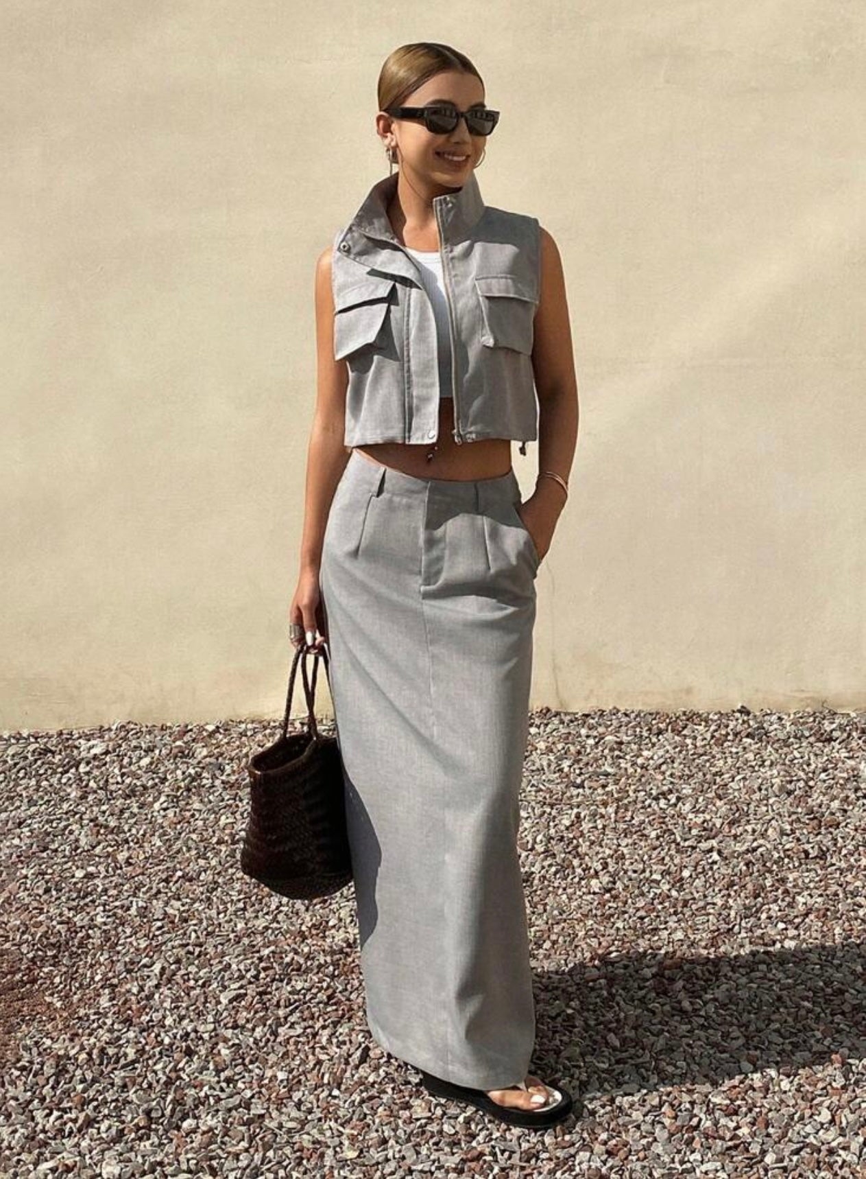 Set Falda Chaleco